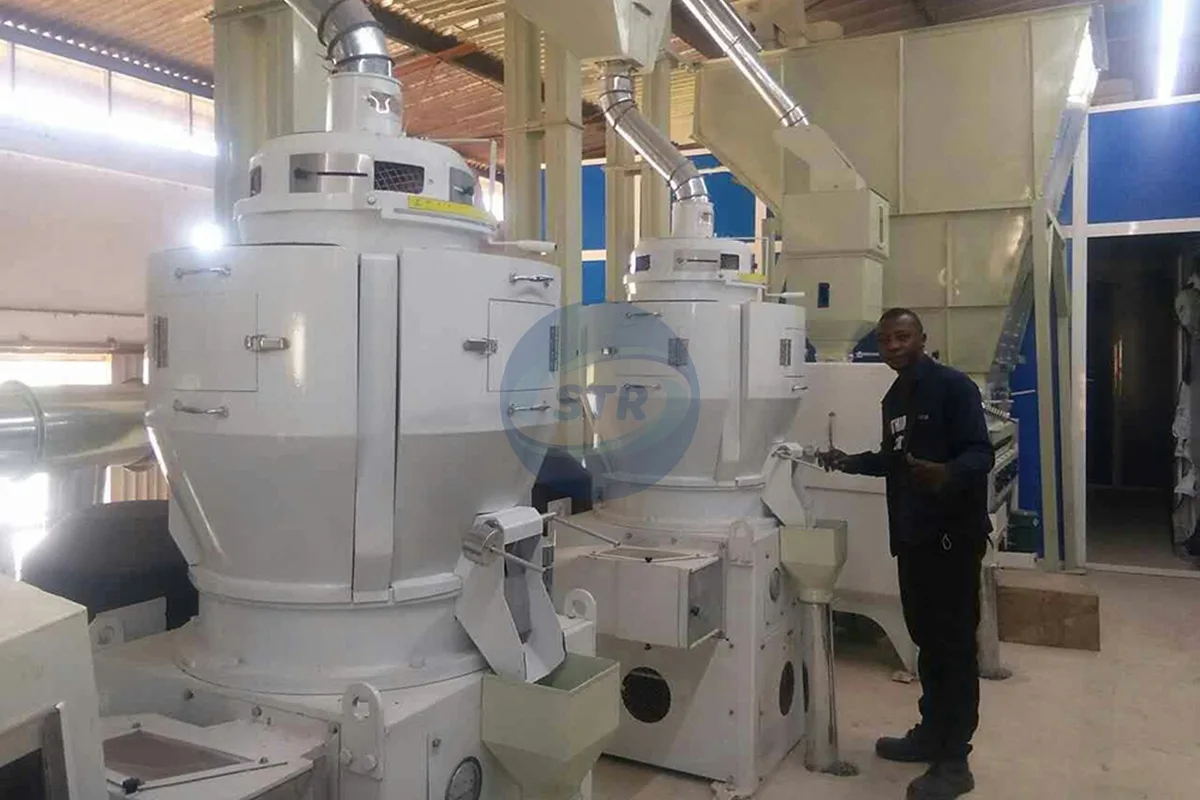 commercial mchj100 complete rice mill plant processing equipment detail view