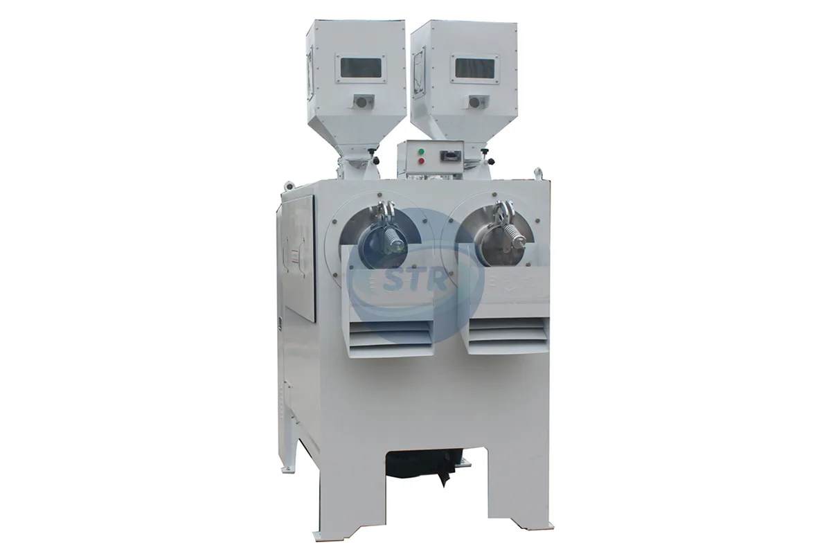 mnj side by side iron roll rice whitener