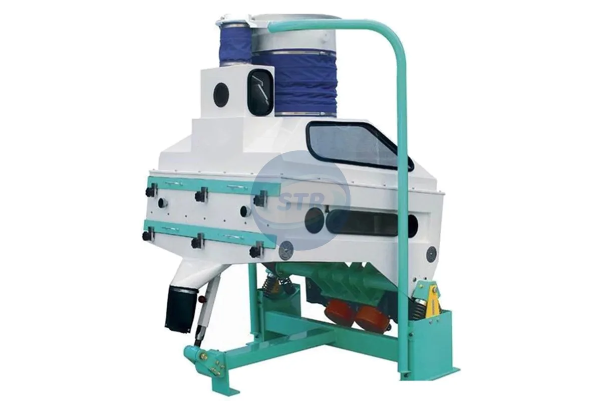commercial TQSF double-layer suction type destoner processing equipment detail view